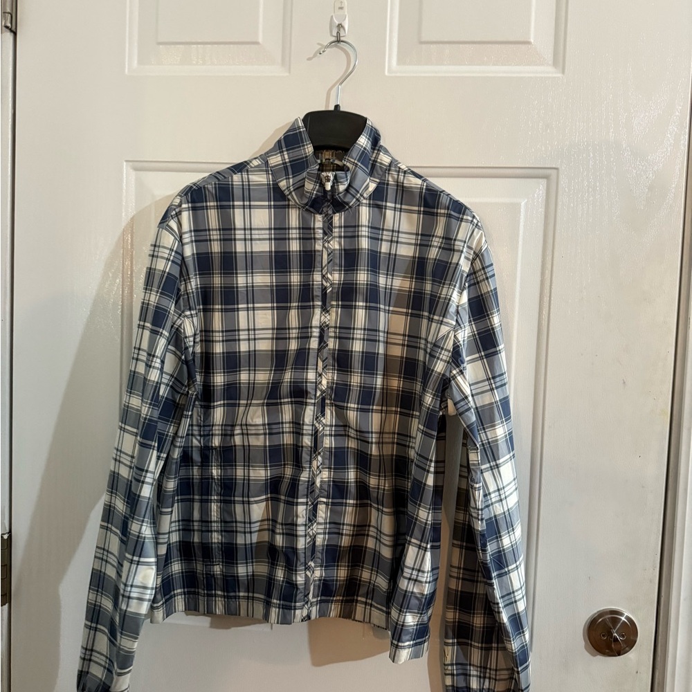 Tory Sport Navy and White Plaid Jacket